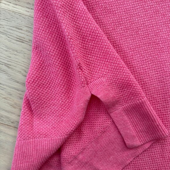 NWT GAP Beachy Knit Pink V-Neck Sweater - Picture 4 of 6